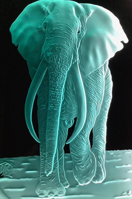 African-Elephant-Sand-Carved-Glass-by-Lex-Melfi